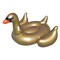 Swim Central Inflatable Gold Giant Swan Swimming Pool Ride-On Float - 75"